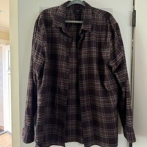 Vince long sleeve flannel shirt